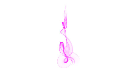 Obraz premium Pink abstract smoke wisp on black background elegant flowing glowing purple light wave digital art mystical aura motion
