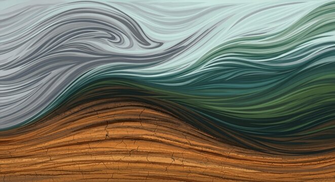 Dynamic Abstract Environmental Change Background for Climate Action, Sustainability, and Earth Impact