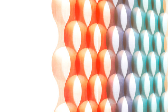 Soft mid century modern oval pattern abstract background