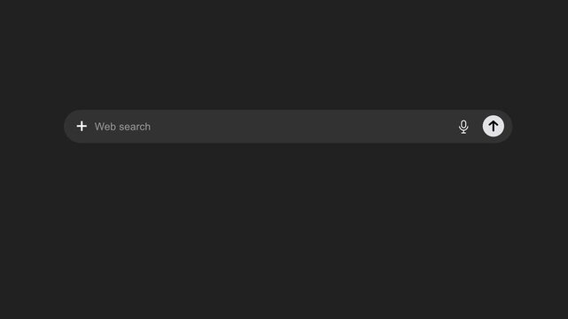 Web search Bar With Magnifying Glass Animation Green Screen for Website SEO and Internet Optimization. Motion graphics of search box concept
