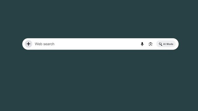 Web search Bar With Magnifying Glass Animation Green Screen for Website SEO and Internet Optimization. Motion graphics of search box concept