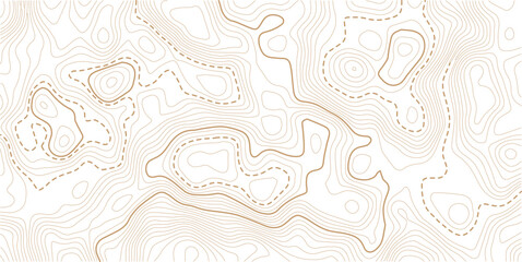 Abstract paper seamless pattern topography map counter map.Geographic line map with elevation assignments. Contour background geographic grid. Vector illustration. © AFROZAOPORNA