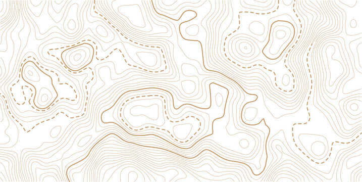 Abstract paper seamless pattern topography map counter map.Geographic line map with elevation assignments. Contour background geographic grid. Vector illustration.