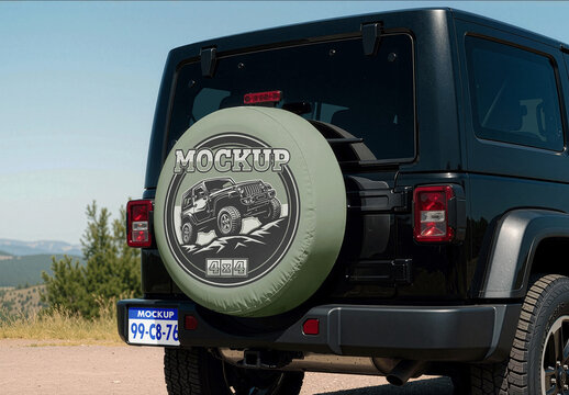 Tire Cover Mockup