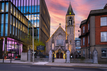 Obraz premium Exterior view of the Immaculate Heart of Mary Catholic Church in Dublin, Ireland