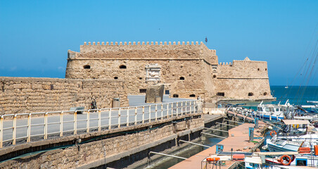 Fototapeta premium Koules Fortress also Castello a Mare (Κούλες) Heraklion Ηράκλειο Crete (Kreta) Greece