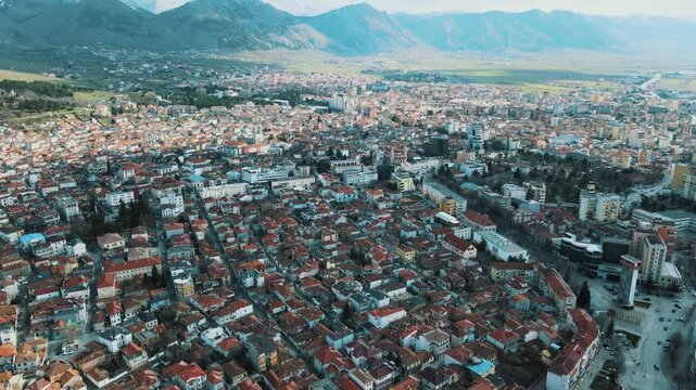 Aerial view of Kor&ccedil;a