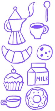 Sketch of Objects from a Coffee Break