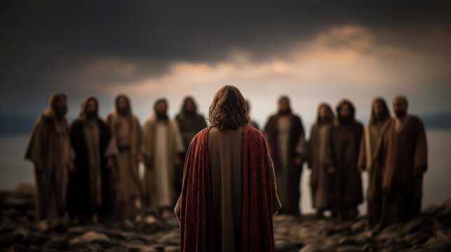 Jesus Christ calls fishermen to follow Him, as they leave their nets behind, revealing obedience, purpose, and the beginning of a transformed life.
