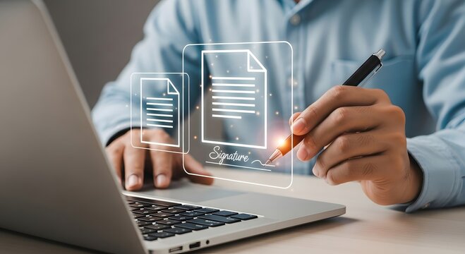 Electronic signature software digital document signing online contract management solution now easy to use