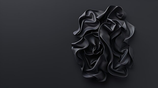 Black and white of a complex knot pattern black background