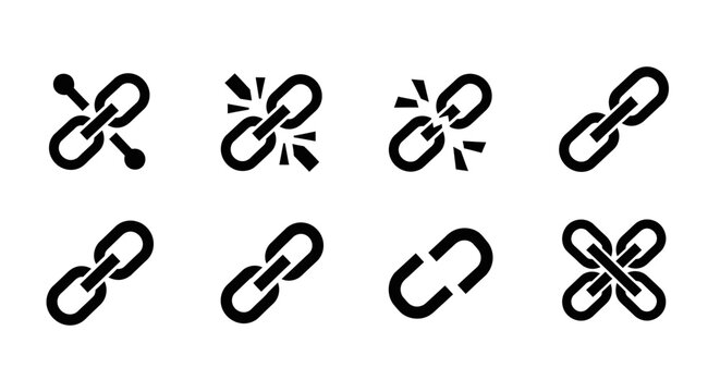 A collection of chain link icons.