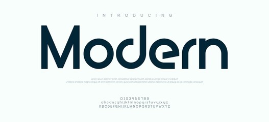 Obraz premium Introducing Modern Typography Font Design