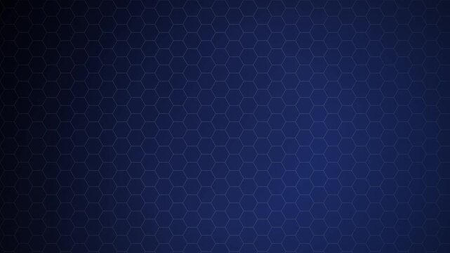Abstract Dark Blue Hexagon Grid Data Flow Background