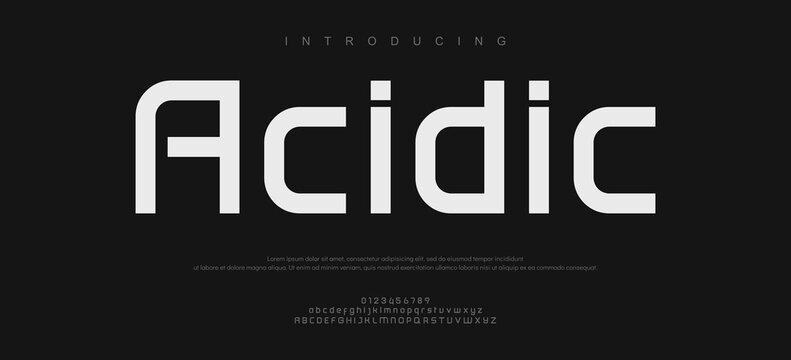 Introducing Acidic Font Typeface Design