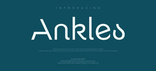 Introducing Ankles Modern Typography Design © Font