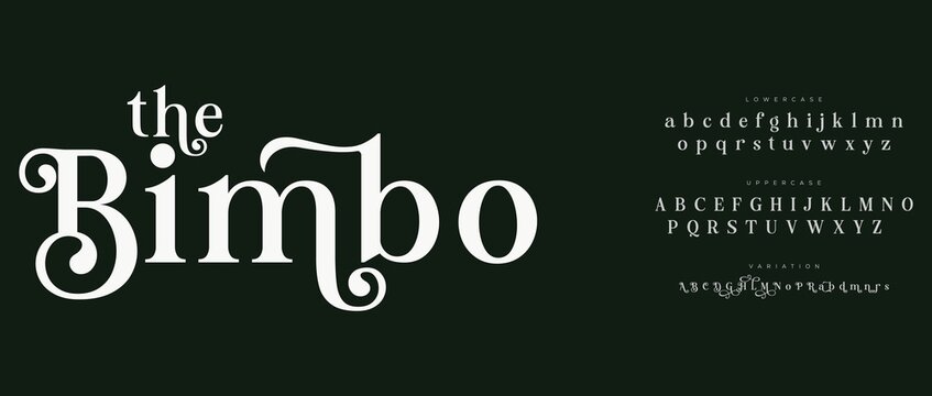 The Bimbo Typography Font Design