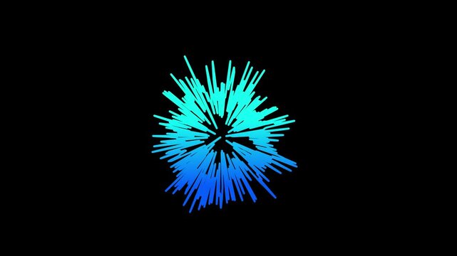 Abstract Audio Waveform Visualizer on Black Background for Music and Sound.