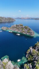 Obraz premium Aerial view of Coron Islands