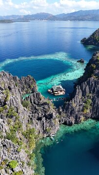 Aerial view of Coron Islands