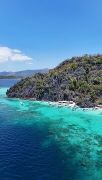Aerial view of Coron Islands