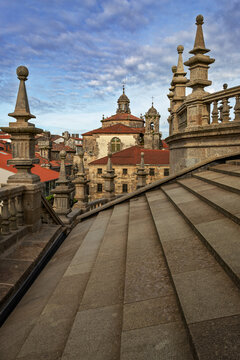 Monumental Stone Staircase with Views of the Historic Center