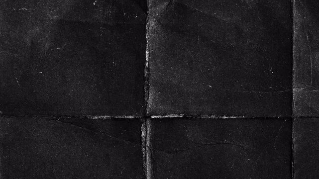 Stop Motion Crumpled Paper Texture &ndash; Black Seamless Loop