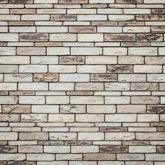 Obraz premium A detailed close-up view of a weathered, multi-colored stone wall pattern