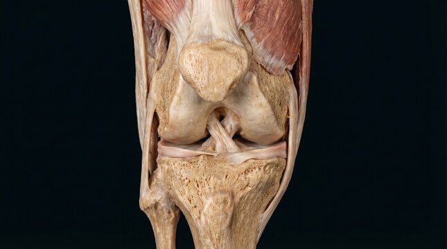 Realistic 3D Medical Animation of Human Knee Joint - Orthopedics and Ligaments - 4K