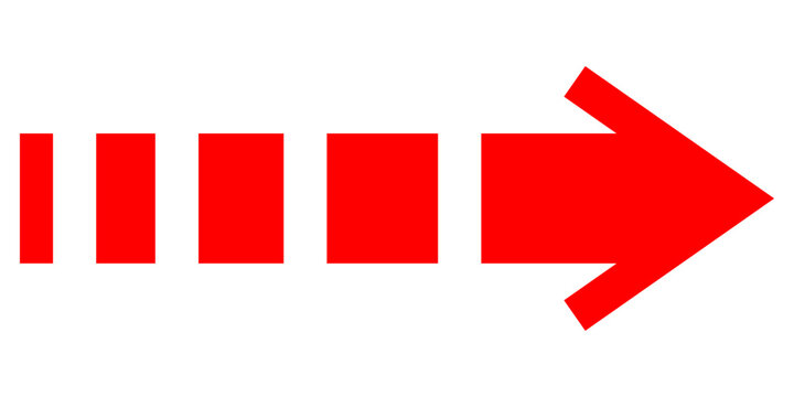 Short arrow vector icon. Isolated design element