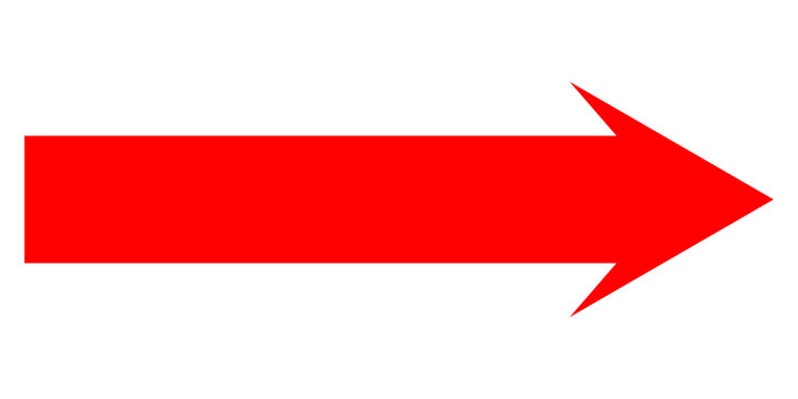 Short arrow vector icon. Isolated design element