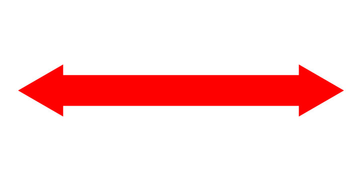 Short arrow vector icon. Isolated design element