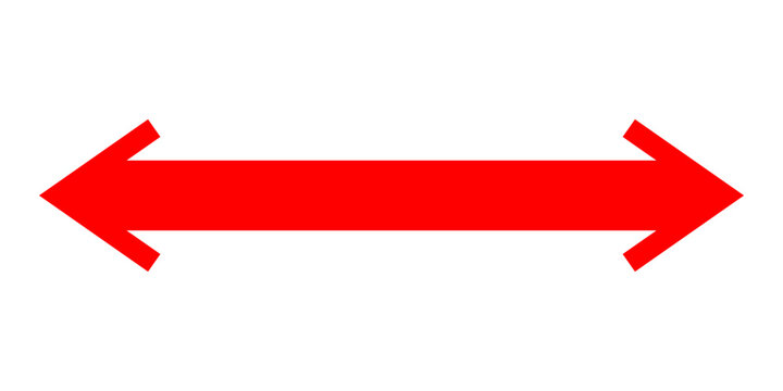 Short arrow vector icon. Isolated design element