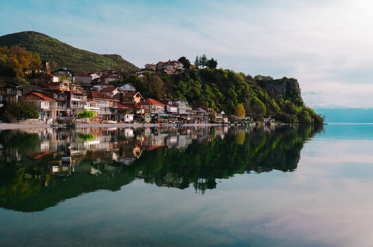 Trpejca North Macedonia on Lake Ohrid, European village