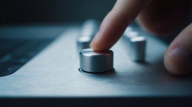 Adjusting Volume Knobs on Laptop Keyboard