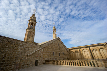 Mor Gabriel Monastery, one of the oldest Syriac Orthodox monasteries in the world, located in Mardin Province, southeastern Türkiye. © osmanmaasoglu