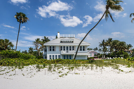Luxury Real Estate Exterior on Naples Beach Florida