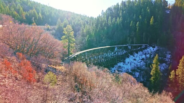 Mexican Canyon Railroad Trestle in Cloudcroft New Mexico