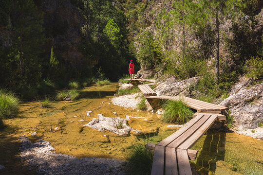 View to the paths of The Estrechos del Parrizal