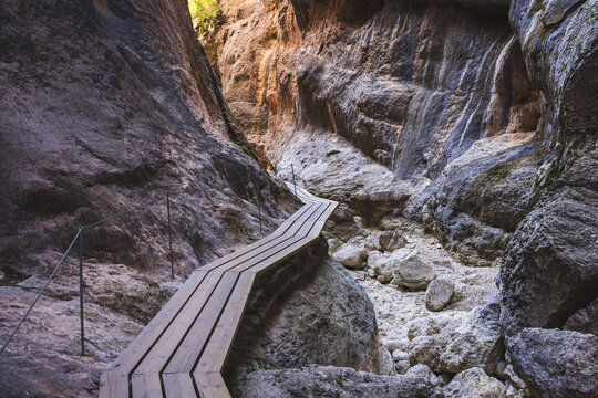 View to the paths of The Estrechos del Parrizal