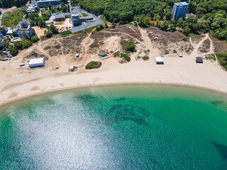 Fototapeta premium Black Sea Coast near Atliman Beach and Kiten, Bulgaria