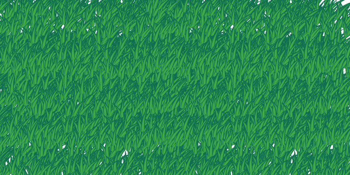 Architectural and landscape concept. Green grass field isolated on transparent background. 3d rendering . PNG