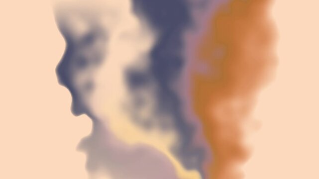 Animated Aura and Grainless Gradients, vector soft haze background, smooth loop for social media, abstract wave.