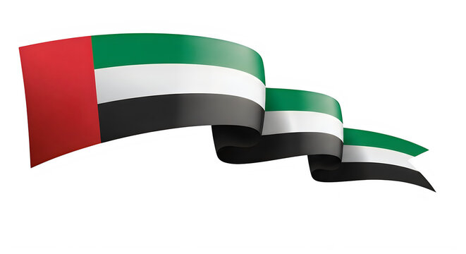 Uae flag waving celebrating national identity and flag day in the united arab emirates