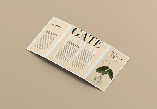 DL Gate Fold Mockup