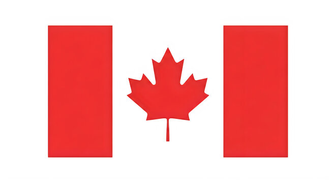 Canadian flag day celebrating canada's national symbol maple leaf flag isolated on transparent background