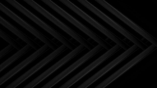 Minimal tech background with abstract black grey arrows. High contrast geometric motion design. Seamless loop. Video animation Ultra HD 4K 3840x2160