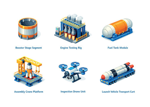 Car maintenance and spare tire tools. A cheerful character lifts a repair case beside a car with one flat tire, surrounded by a jack, wrench, and compact