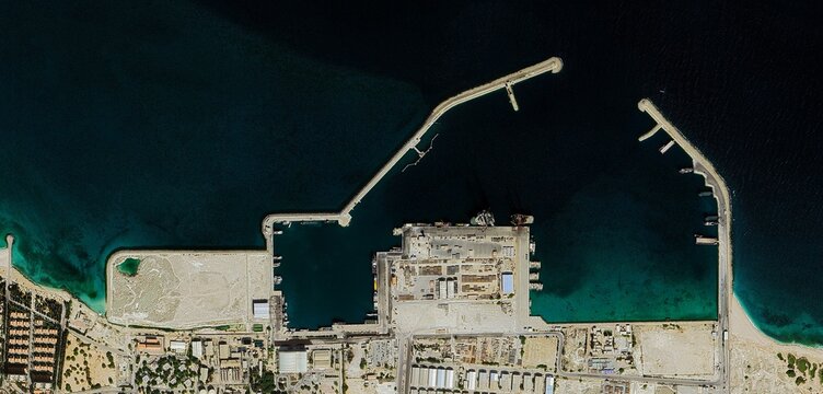 Kish Island Satellite View Iran Persian Gulf Resort