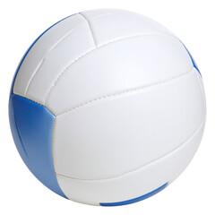 Fototapeta premium White and Blue Volleyball on White Background